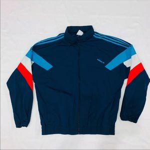 Men’s Adidas Palmeston Zip Windbreaker Blue Navy